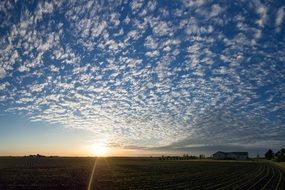 perfect clouds sunset