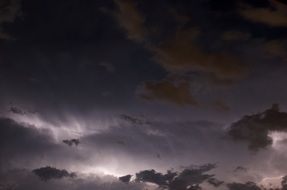 landscape of Thunderstorm clouds