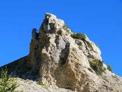 rocky mountain landscapes with blue sky