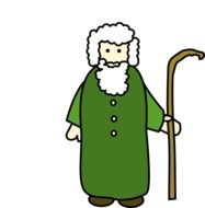 Shepherd grandpa clipart