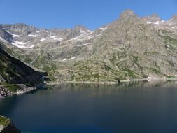 mountains lake reservoir