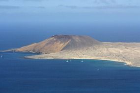 volcanic island La Graciosa