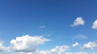 clouds and blue sky summer scene