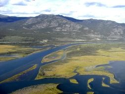 panoramic view of the valley on the Yukon River