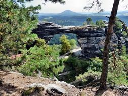 Scenic landscape in Bohemian Switzerland