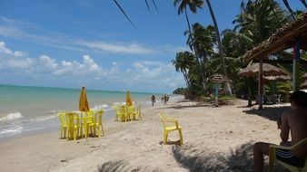 summer cafe on the beach in Maceio