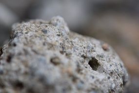 Macro view of stone structure