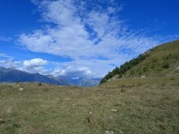 endless sky over a mountain landscape