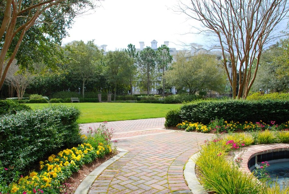 garden walkway sidewalk beauty