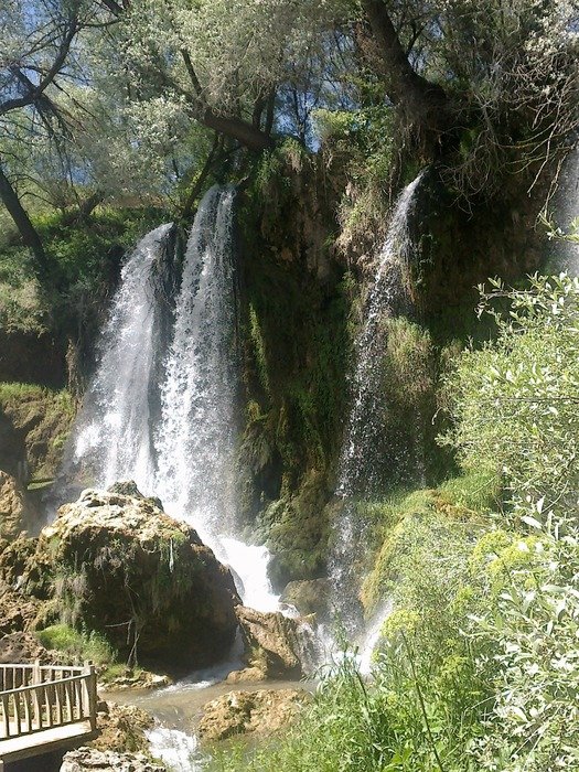 waterfall in village