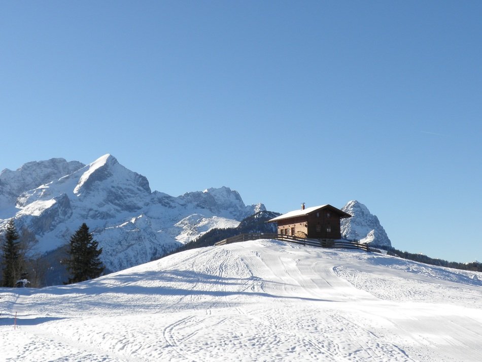 hut at a ski resort in Garmisch in Germany