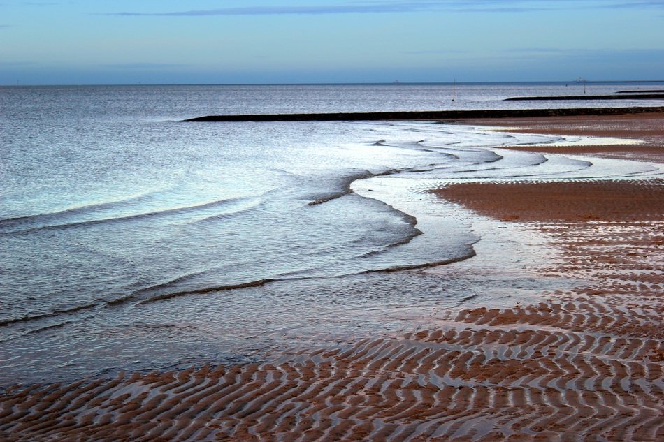 landscape of tide of the North Sea