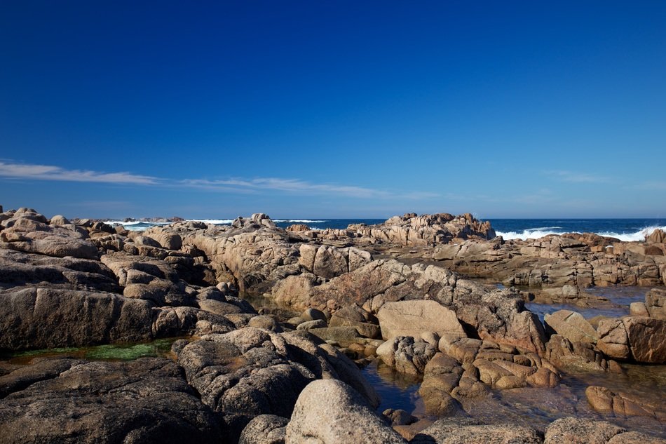 rocky galician coast costa da morte
