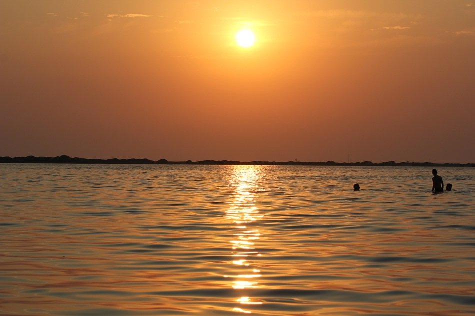 summer sunset in Salento, Italy