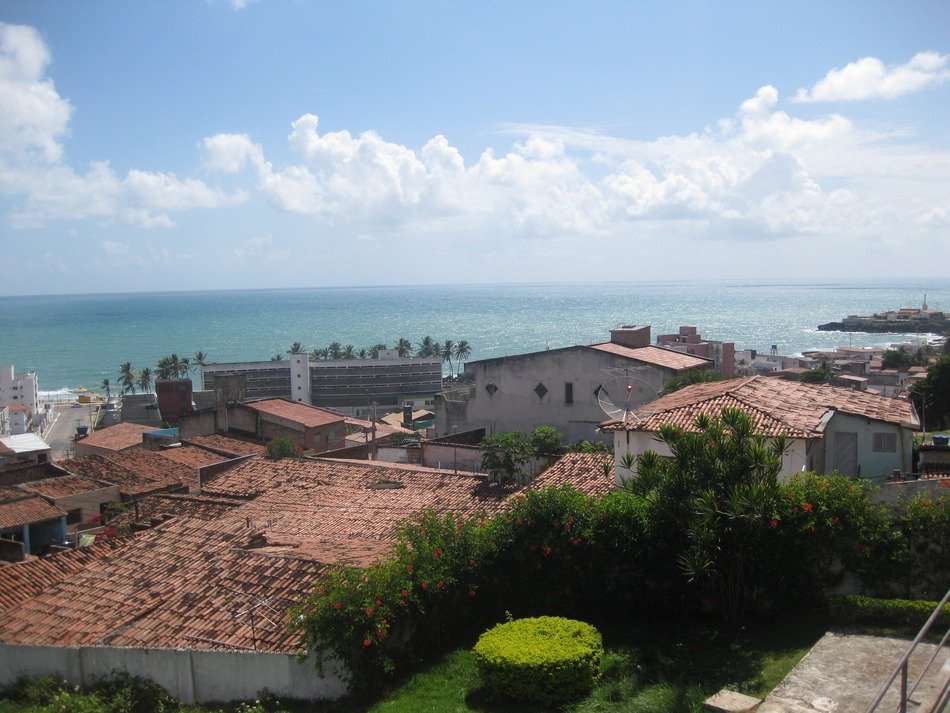 City near the ocean
