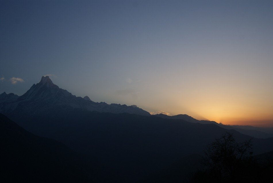 sunlight over the Himalayas