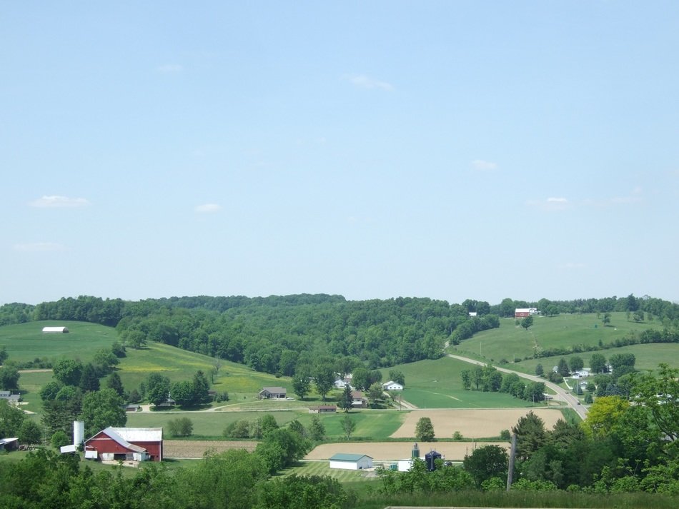 Landscape of countryside in Ohio