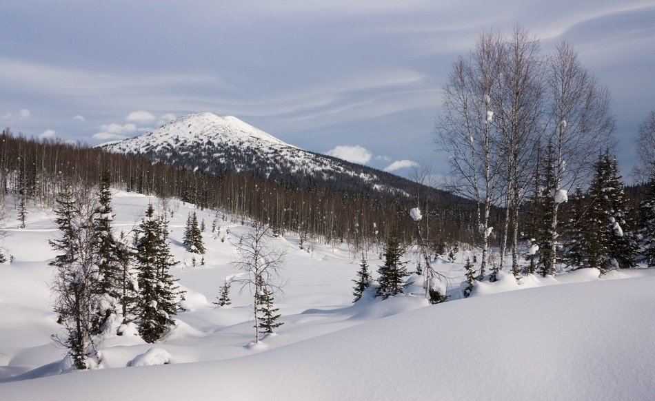 winter in the Altai mountains