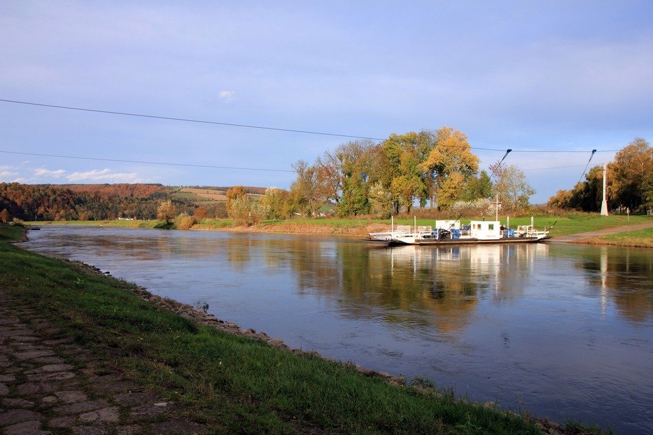 view of the ferry on the river