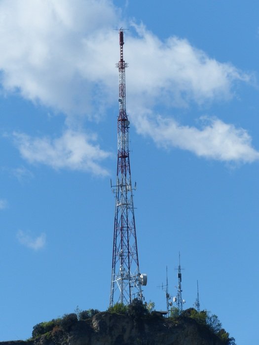 transmission radio tower in italy