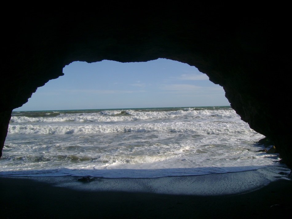 the grotto on the beach