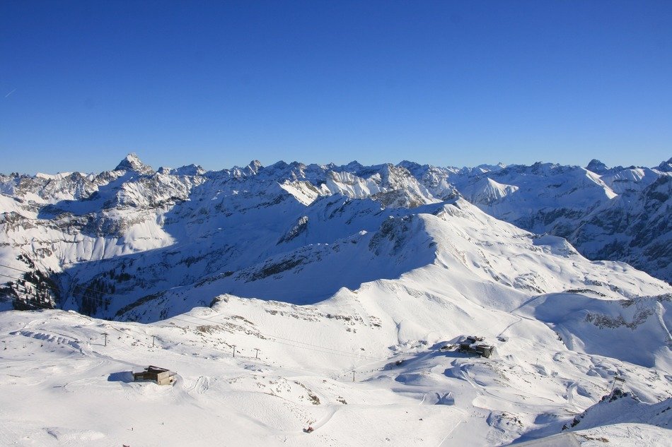 Alpenblick in Germany in winter