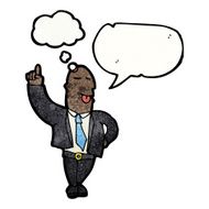 cartoon man explaining his idea N3