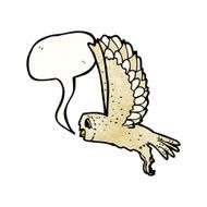 cartoon flying owl N6