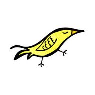 cartoon yellow bird N46