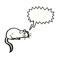cartoon squeaking mouse N18