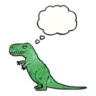 t-rex with thought bubble N2