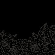 Flower ornament frame N3