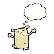 cartoon hamster with thought bubble N3