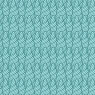 blue horns doodle pattern