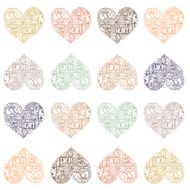 Perfect pastel seamless pattern with hearts