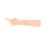 pointing hand cartoon N38