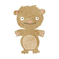 cartoon happy little teddy bear N15