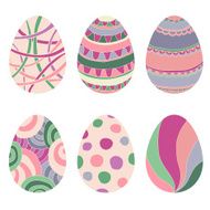 Doodle decorative eggs for Easter