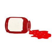 cartoon spilled jam N9