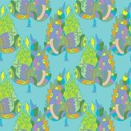 Leaves seamless pattern N5