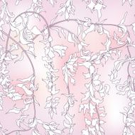 Flower wallpaper Floral seamless pattern in japanese style