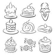 sketch cake element