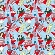 seamless England pattern