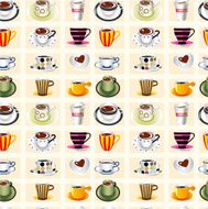 seamless coffee pattern N33