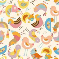 seamless bird pattern N8