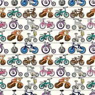 seamless bicycle pattern N7