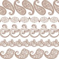Set of ethnic design elements