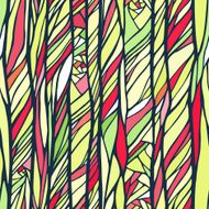 Seamless pattern with colorful abstract doodle ornament N15