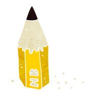 cartoon pencil stub N14