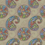 Paisley seamless vector pattern